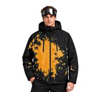 Reactive Giacche Cambiare Colore Giacca Uomini Quando Neve Bagnata Con | Giacca da snowboard da uomo con cappuccio e cerniera, impermeabile, antivento, con tasche multiple con cerniera