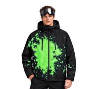 Reactive Giacche Cambiare Colore Giacca Uomini Quando Neve Bagnata Con | Giacca da snowboard da uomo con cappuccio e cerniera, impermeabile, antivento, con tasche multiple con cerniera