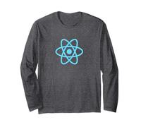 ReactJS React.JS - Maglietta con Logo Ufficiale Javascript Framework Maglia a Manica