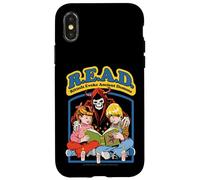 READ Ancient Demon Sarcastic Retro Vintage Funny Adult Humor Custodia per iPhone X/XS