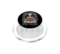 Read Book Be Kind Stay Weird Bookish Reading Skeleton PopSockets PopGrip per MagSafe