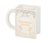 Read Books Be Kind White Book Shaped Mug