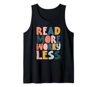 Read more worry less, Design per Amanti della Lettura Canotta
