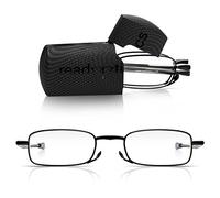 Read Optics Occhiali da lettura pieghevoli uomini e donne, occhiali pieghevoli anti luce blu, occhiali da sole da lettura pieghevoli, occhiali tascabili compatti. Ingrandimento da +1,0 a +3,5