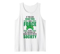 Read This Force Society Gamer Humor Statement Canotta