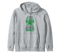Read This Force Society Gamer Humor Statement Felpa con Cappuccio