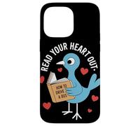 Read Your Heart Out Uccellino Blu Amante Libri Lettura Custodia per iPhone 14 Pro Max