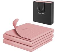 READAEER Tappetino da yoga pieghevole da viaggio, spessore 6 mm, con borsa per il trasporto, tappetino antiscivolo in TPE per esercizi di pilates, colore: rosa