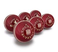 Readers County Supreme 'A', 5oz, Palline da Cricket (Confezione da 6) Unisex-Adulto, Rosso, Womens