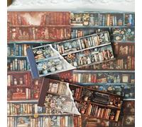 Reading Adesivi per Scrapbooking,40 Pezzi Reading Scrapbooking Accessori per Junk Journal,Journaling,Notebook,Phone Case,Photo Frame,DIY Craft(Deep Ode)