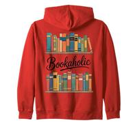 Reading as a Bookaholic per Gli Amanti dei Libri Felpa con Cappuccio