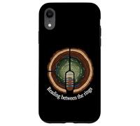 Reading Between The Rings Tree Ring Nature Art Custodia per iPhone XR