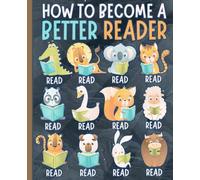 Reading Buddies: My Daily Writing Book: Cute Illustrated Animals Composition Notebook for Elementary School | Wide Ruled Journal for Kids, Boys, and Girls | Large 7.5 x 9.25 Practice Book