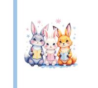 Reading Bunnies Composition Notebook: Wide Ruled | Cute Bunnies with Books | Writing Journal for School, Notes, or Creative Ideas