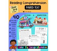 Reading Comprehension Practice: Paired Text 3rd Grade, Second Grade Educational Reading Skills Practice, Grade 3 Learning, Color By Comprehension Questions