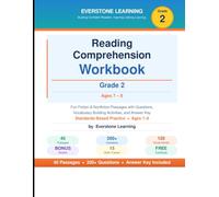 Reading Comprehension Workbook Grade 2: 40 Engaging Fiction & Nonfiction Passages, Vocabulary Practice, and Critical Thinking Questions for 2nd Grade - Ages 7-8