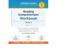 Reading Comprehension Workbook Grade 3: 40 Engaging Fiction & Nonfiction Passages, Vocabulary Practice, and Critical Thinking Questions for 3rd Grade - Ages 8-9