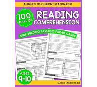 Reading Comprehension Workbook: Reading Comprehension 4th Grade Ages 9-10, Grade 4 Reading Comprehension