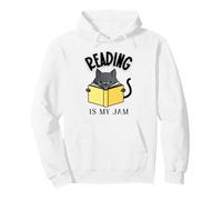 Reading è Il Mio Libro di Lettura Jam Cozy Mystery Cat Felpa con Cappuccio