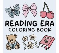 Reading Era Coloring Book: Cozy Library Nooks Coloring Book featuring Cute Bookworm Characters and Simple Soft Girl Aesthetic Art for All Ages