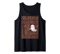 Reading Ghost - Spooky Library Halloween Tee Canotta