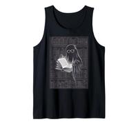Reading Ghost - Spooky Library Halloween Tee Canotta