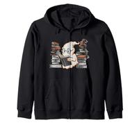Reading Ghost - Spooky Library Halloween Tee Felpa con Cappuccio