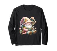 Reading GNOME for Women Floral Wildflower Decor for Teacher Maglia a Manica