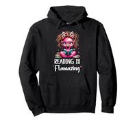 Reading is Flamazing Flamingo Summer Reading 2025 Book Lover Felpa con Cappuccio