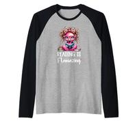 Reading is Flamazing Flamingo Summer Reading 2025 Book Lover Maglia con Maniche Raglan