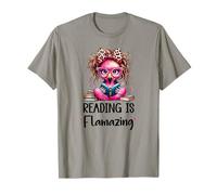 Reading is Flamazing Flamingo Summer Reading 2025 Book Lover Maglietta