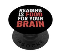 Reading Is Food For Your Brain |- PopSockets PopGrip Adesivo