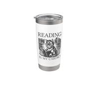 Reading Is My Cardio Bicchiere termico in acciaio inox doppia parete