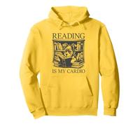 Reading Is My Cardio Felpa con Cappuccio