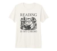 Reading Is My Cardio Maglietta Premium