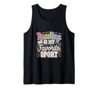 Reading Is My Favorite Sport Atleta di Bookworm - Canotta