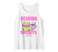 Reading Is My Favorite Sport Book Lover Bookish Reader Canotta
