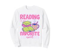 Reading Is My Favorite Sport Book Lover Bookish Reader Felpa