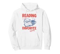Reading Is My Favorite Sport Book Lover Bookish Reader Felpa con Cappuccio