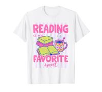 Reading Is My Favorite Sport Book Lover Bookish Reader Maglietta