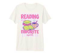 Reading Is My Favorite Sport Book Lover Bookish Reader Maglietta Premium