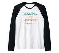 Reading Is My Favorite Sport Maglia con Maniche Raglan