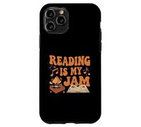 Reading Is My Jam Book Lover Groovy Music Notes Retro Custodia per iPhone 11 Pro