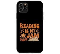 Reading Is My Jam Book Lover Groovy Music Notes Retro Custodia per iPhone 11 Pro Max