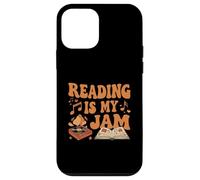 Reading Is My Jam Book Lover Groovy Music Notes Retro Custodia per iPhone 12 mini