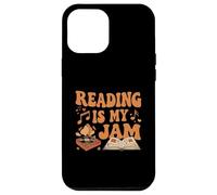 Reading Is My Jam Book Lover Groovy Music Notes Retro Custodia per iPhone 12 Pro Max