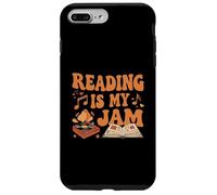 Reading Is My Jam Book Lover Groovy Music Notes Retro Custodia per iPhone 7 Plus/8 Plus