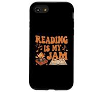 Reading Is My Jam Book Lover Groovy Music Notes Retro Custodia per iPhone SE (2020) / 7/8