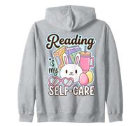 Reading Is My Self Care Book Lover Quote Felpa con Cappuccio