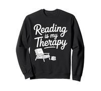 Reading Is My Therapy Felpa